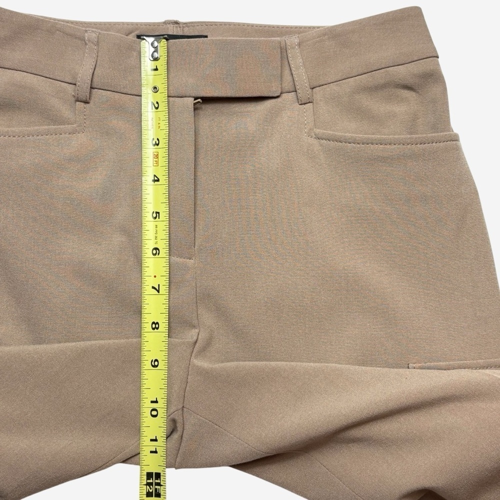 Tahari ASL Tailored Cargo Pants Size 2 Mid Rise Tan Utility Chic Business Casual - Picture 7 of 11